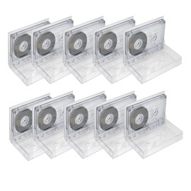 Blank Cassette Tapes 60 Minute Recordable Clear Audio Cassette Tape for Speech Music Recording,Tapes Audio Tapes with Individual Clear Plastic Case