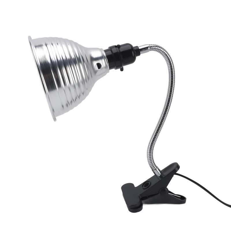 Reptile Heat Lamp Fixture Adjustable Rotate Clamp for Pet Heating