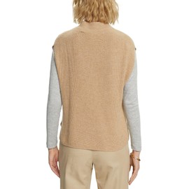 ESPRIT Women's Sweater Vest, 289/Sand 5