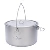 Boundless Voyage 2900ml Camping Pot Titanium Pot with Lid Folding