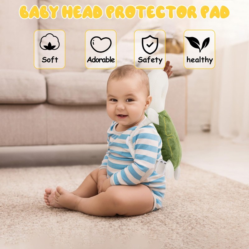 Baby Head Protection Backpack - Soft & Comfortable, Cute Cartoon