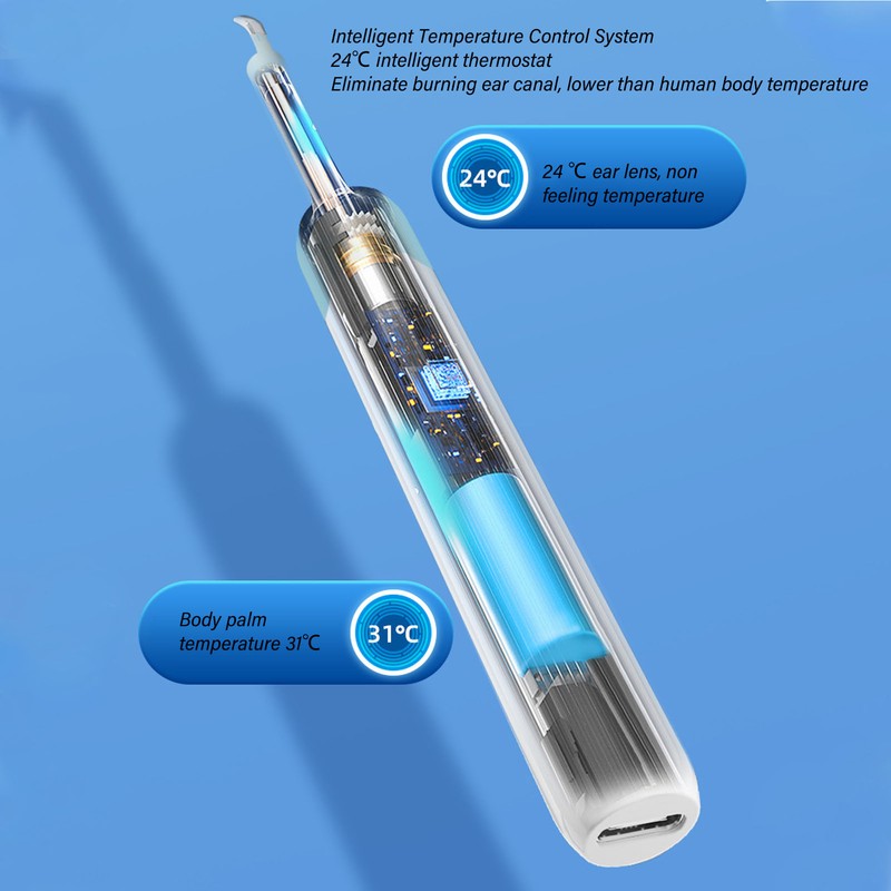 Ear Wax Removal Otoscope 1080P 5MP WiFi Endoscope Ear Cleaning