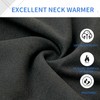 SHEVERCH Black Winter Neck Warmer for Cold Weather Warm Neck
