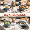 Wrova 6-piece Wheat Straw Bowls sets 26oz,Alternative Plastic Bowls Reusable