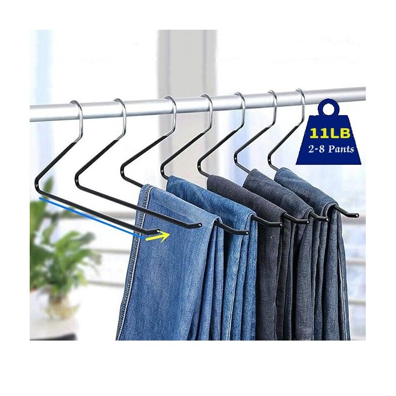 Corodo Metal Pants Hanger 20 Pack Open Ended Jeans Hangers