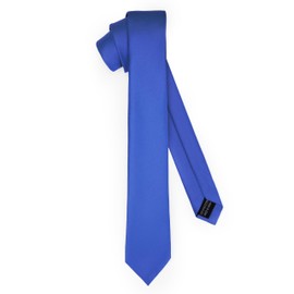 Ladeheid Classic Men's Tie, Matt, Perfect for Office & Festivities, Various Colours - Ideal for Business Meetings, Weddings, Size 150 cm x 6 cm TMM-6, blue