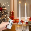 Fumete 24 Pack Flameless Taper Candles with Remote Control and