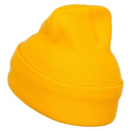 e4Hats.com Brazil Bra Flag Embroidered Long Beanie - Yellow OSFM