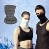 Cooling Mask Sun Protection Sports Face Cover for Exercise Breathable White 2ea