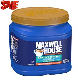 Maxwell House Half Caff Ground Coffee, 25.6 oz. Canister
