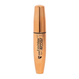IZME New York- Máscara de pestañas con aceite de argán y volumen extra, color negro, 13 ml, dorado