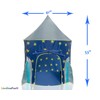LimitlessFunN Kids Rocket Ship Tent with Star Lights & Carrying