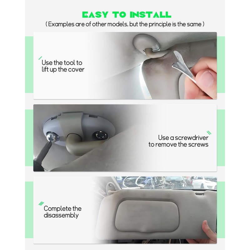 Interior Sunvisor Set Fit for Honda Civic 1996 1997 1998