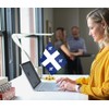 Quebec Desk Flag,12 inch Tall Small Quebec Indoor Banner,Tiny Printing