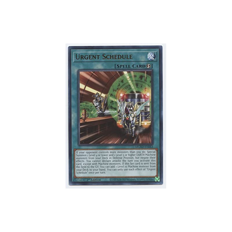 Urgent Schedule - MGED-EN063 - Rare - 1st Edition