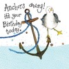ALEX CLARK Happy Birthday Anchors Away Card