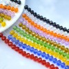 Jmassyang 600PCS 4mm Crystal Glass Beads Faceted Briolette Beads with