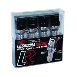 KYO-EI ( 協永産業 ) ホイールロックボルト LEGGDURA RACING Lock Bolt 【 M14 x P1.5 】 テーパー : 60° 【 首下 : 28mm 】 ブラック KIL3028K
