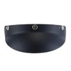 Removable Helmet Visor, Universal Black Visor with 3 Snaps, Open