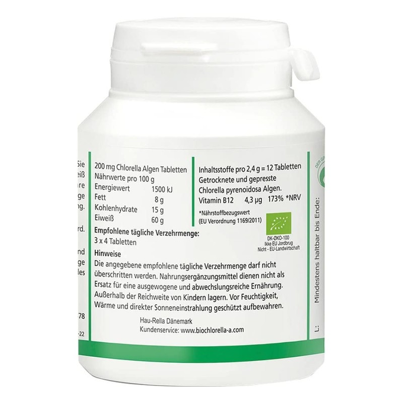 Organic Chlorella A Tablets 500 Tablets