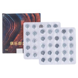 50PCS Pool Cue Tips PU Hard Billiard Accessories Stick Tips Replacement for Pool Cues and Snooker 11mm/0.43in