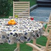 DYTXIII Round Outdoor Tablecloth with Umbrella Hole and Zipper 60