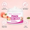 Peach Foot Cream for Dry Rough Feet, Moisturizing Heel Cream