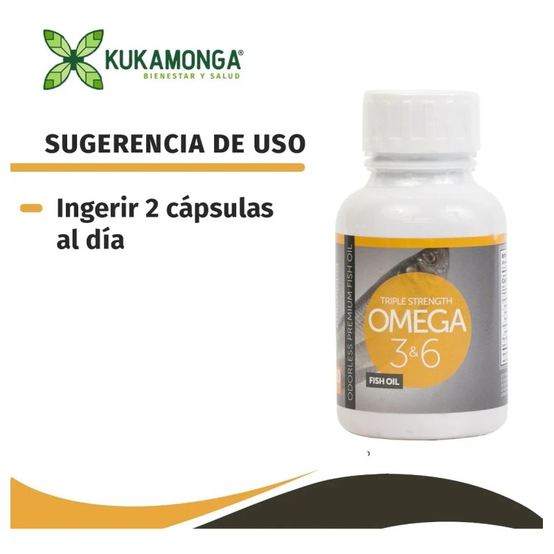 Omega 3 Y 6 Pescado 60 Cpsulas Memoria Epa Dha