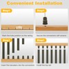 50 Pack 26" Aluminum Deck Balusters, 3/4" Diameter Black Metal