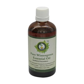 R V Essential Pure Wintergreen Essential Oil 50ml (1.69oz)- Gaultheria Procumbens (100% Pure and Natural Steam Distilled)