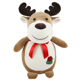 Eurowrap 8" Plush Christmas Soft Plush Toy - Reindeer - Christmas Themed Soft Toy - Adorable Christmas Plush Reindeer - Perfect for Children, Gifts, Presents for Kids