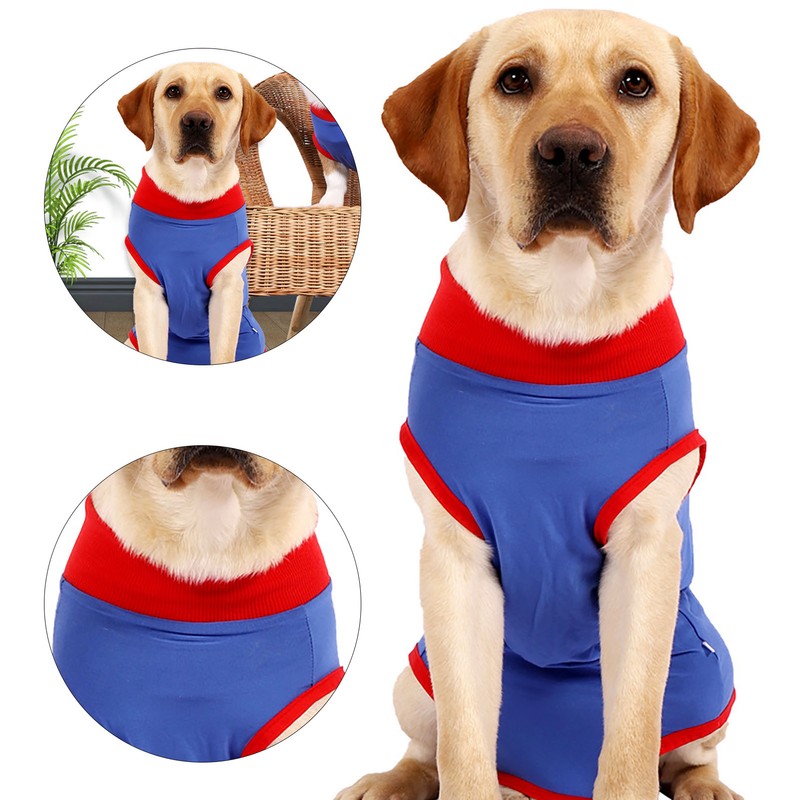 Dog Recovery Suit Stretchy Prevent Licking Adjustable Pet Post Surgery