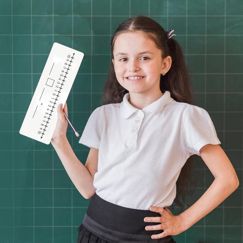 SCRIBBLEDO Negative Number Line Board 4”x12” Inch Lapboard Double Sided