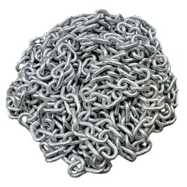 5/16" G43 High Test Chain NACM, Anchor Chain WLL 3,900 lb, Welded Steel Chain with Thick Hot Dipped Galvanized, Anti-Rust for Anchor, Towing, Logging, Multiple Length Avaliable. (10ft)