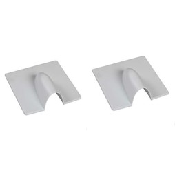 Satellite Coaxial White BRICK External Brick Buster Plate Cover Cable Outdoor Wall Entry Burst Tidy Cover Sat Coax Blast (2, White)