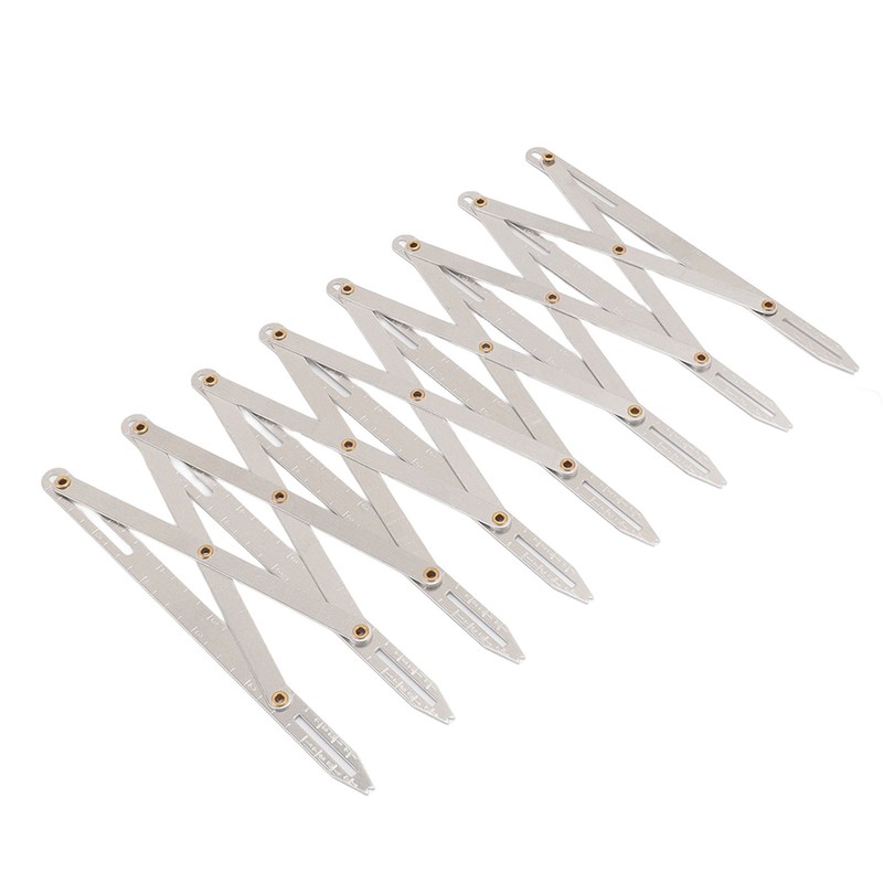 Expanding Sewing Gauge Aluminum 8 Heads Button Guide Equal Space