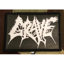 Unbranded Grave Logo Death Metal Sublimated  Printed Patch G022P