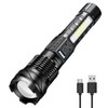 Unbranded Rechargeable LED Flashlight Torch Outdoor Lighting Flashlight Warning Work