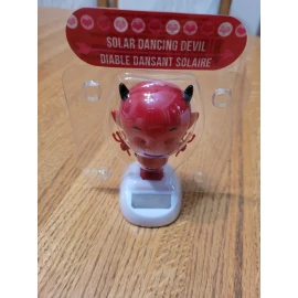 Unbranded Solar Powered Dancing Devil Black Cape And Pitch Forks Dances Under Light