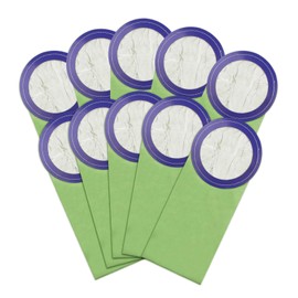 10 Pack 100331 Backpack Vacuum Bags Fit for ProTeam 10 QT Backpack Vacuum Cleaner，Replace Part #100331 Open Cirular Collar