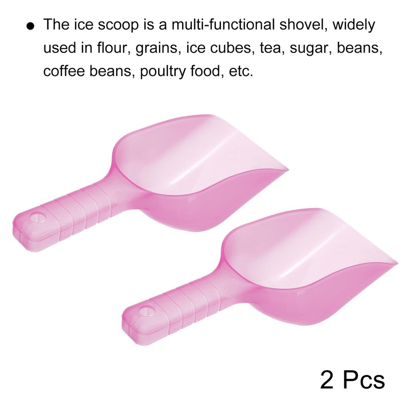 PATIKIL 12oz Ice Scoop, 2 Pack Plastic Ice Maker Shovel