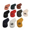 10Pcs Golf Iron Club Head Covers Headcovers Set Golf Iron
