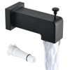 YASINU Square Tub Spout with Diverter, Matte Black
