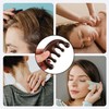 Nysen 2 Pcs Anti-Static Natural Wooden Scalp Massage Hair Growth