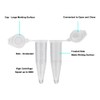 StonyLab Micro Centrifuge Tubes, 1.5ml Polypropylene Graduated Clear Plastic Centrifuge