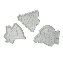 Santa, Christmas Tree & Angel Fondant Cutter Set - Sugarcraft Tools (6 Pk)