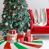 36 Inch Christmas Tree Skirt Merry Christmas Red White and