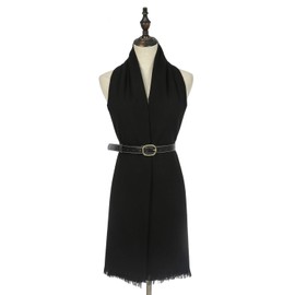 SWAT PANY Women's Winter Scarves Scarves Scarves for Women Pashmina Winter Scarf Stole Women for Festive Evening Dress, black