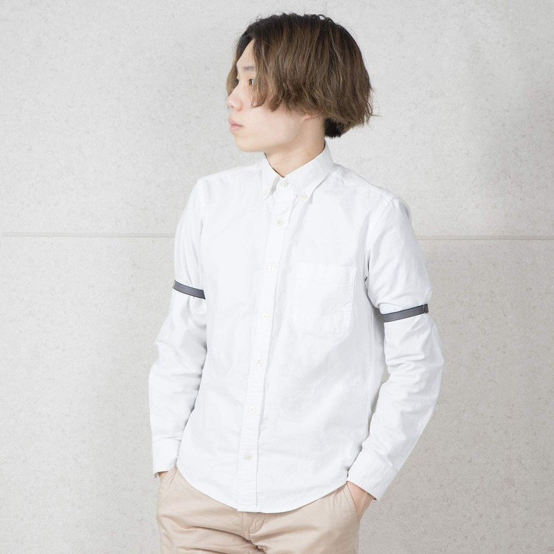 Peace Kobo Armband, Ribbon Rubber, 02. black/gray