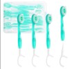 FOREVIVE Small Toothbrush,Disposable Tooth Brushes(Toothpaste,Tongue Scrapers,Floss and Pick),Mini Travel Toothbrush